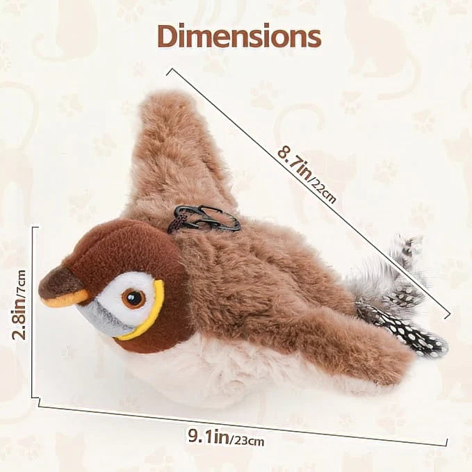 FlappySparrow™ Interactive Catnip Bird Toy